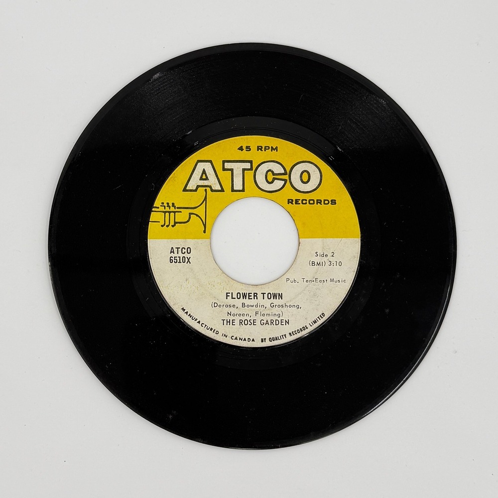 The Rose Garden Next Plane To London 1967 Canadian Variant ATCO 7" 45 RPM 6510X‎